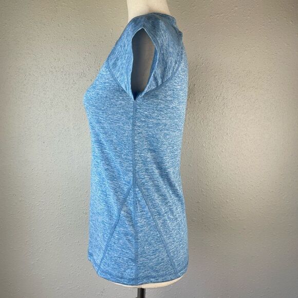 NWOT Ideology Blue V-Neck T-Shirt Size XS - Picture 3 of 6